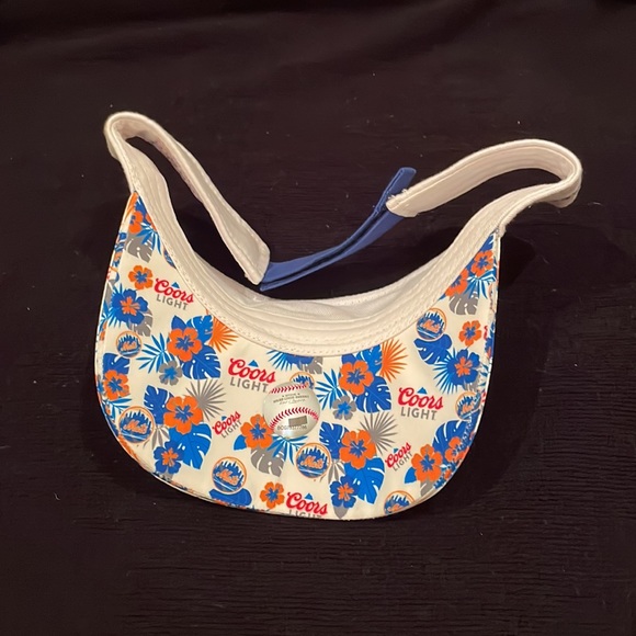 Mets/Coors Light Hawaiian-Style Wrap Around Visor - Picture 3 of 5